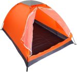 Upgraded Lightweight 2 Person Camping Backpacking Tent with Carry Bag, Orange