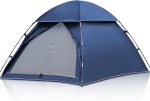 2 Person Camping Tent, 3 Season Dome Tent, Ultra Light, Small Pack Size, Quick Assembly, Tent for Trekking, Camping, Outdoor