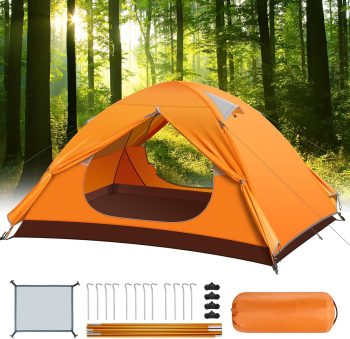 Ultralight Camping Tent, Dome Tent 2-3 Person Waterproof, UV Protection, 3-4 Season, Aluminium Tent Pole, Instant Setup, Tent for Beach, Trekking, Camping and Outdoor Use